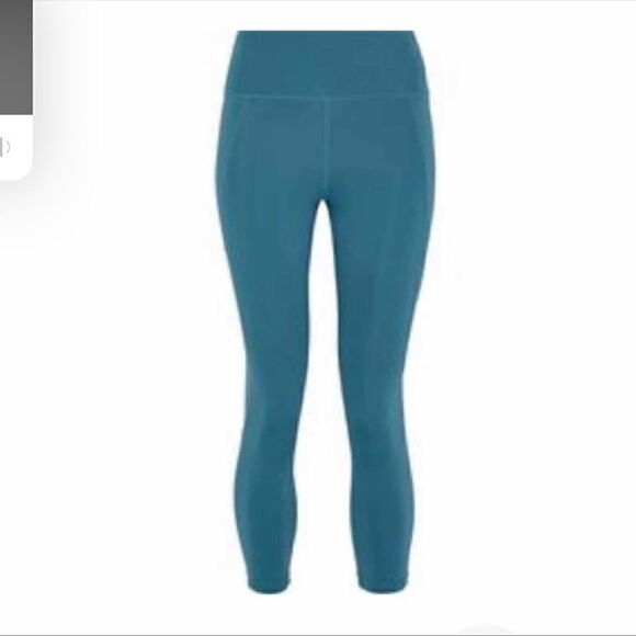 Iris & ink High waisted cropped legging in tapestry blue size S - Picture 3 of 4